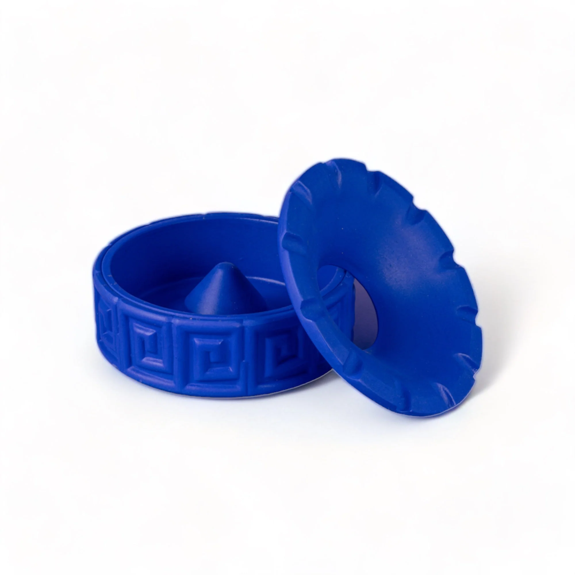 Terracotta Ashtray Greche Blue - Image 4