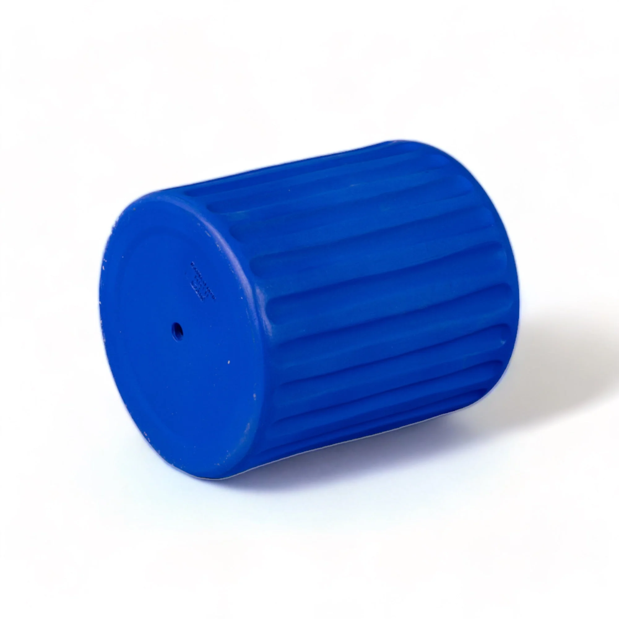 Terracotta Vase with Saucer Dorico Blue - Image 4