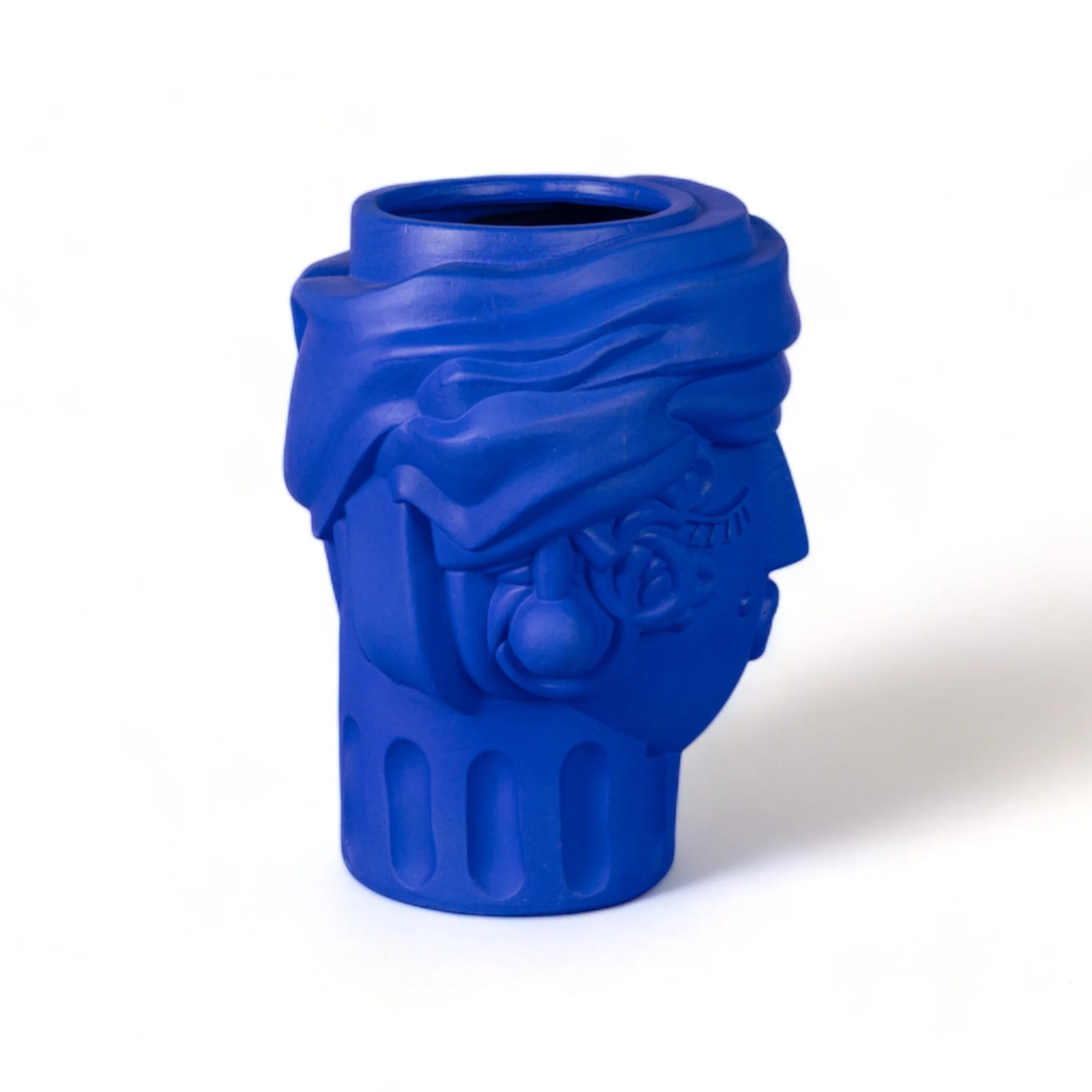 Terracotta Vase Women Blue - Image 3